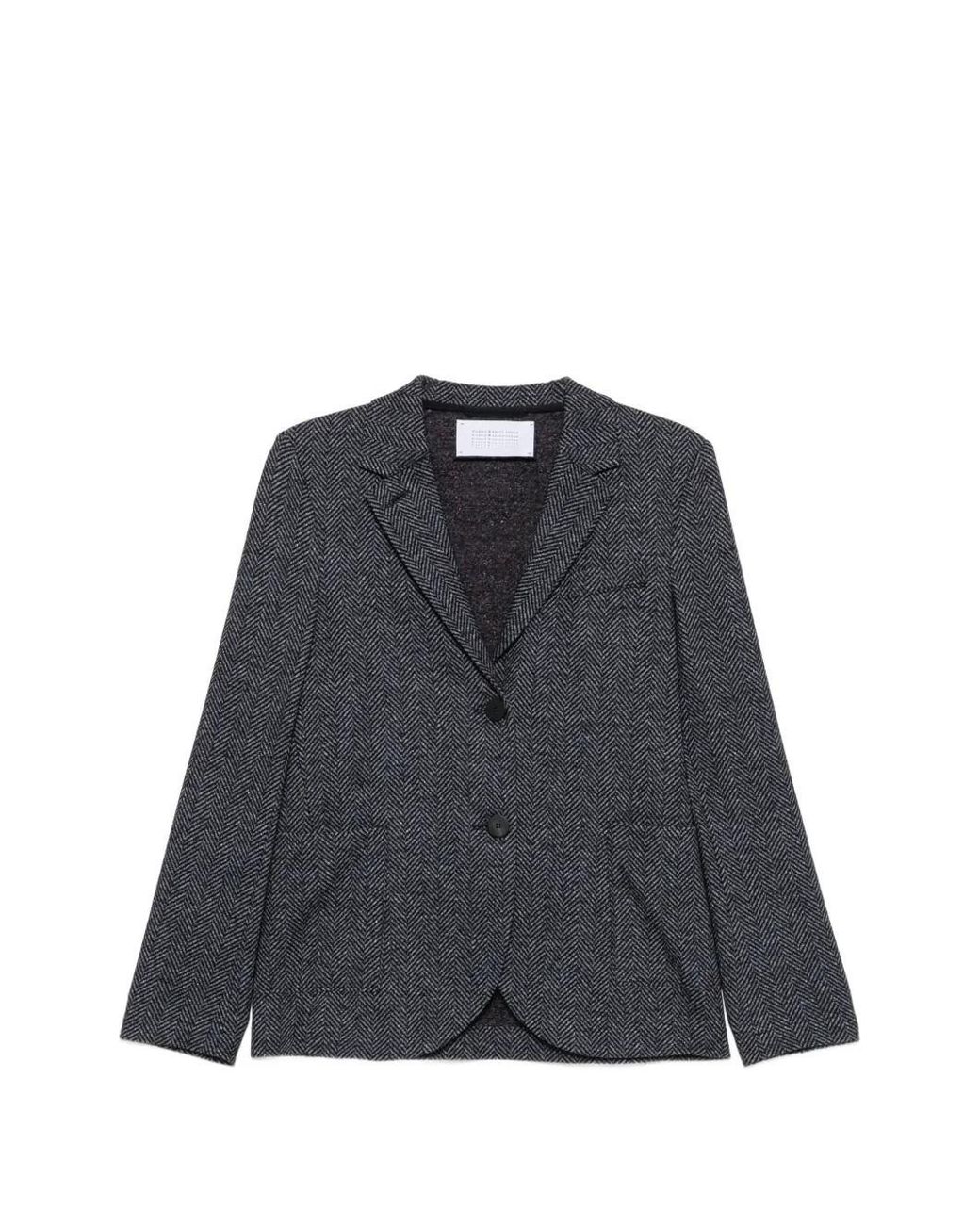Harris Wharf London Black Stand Up Collar Blazer