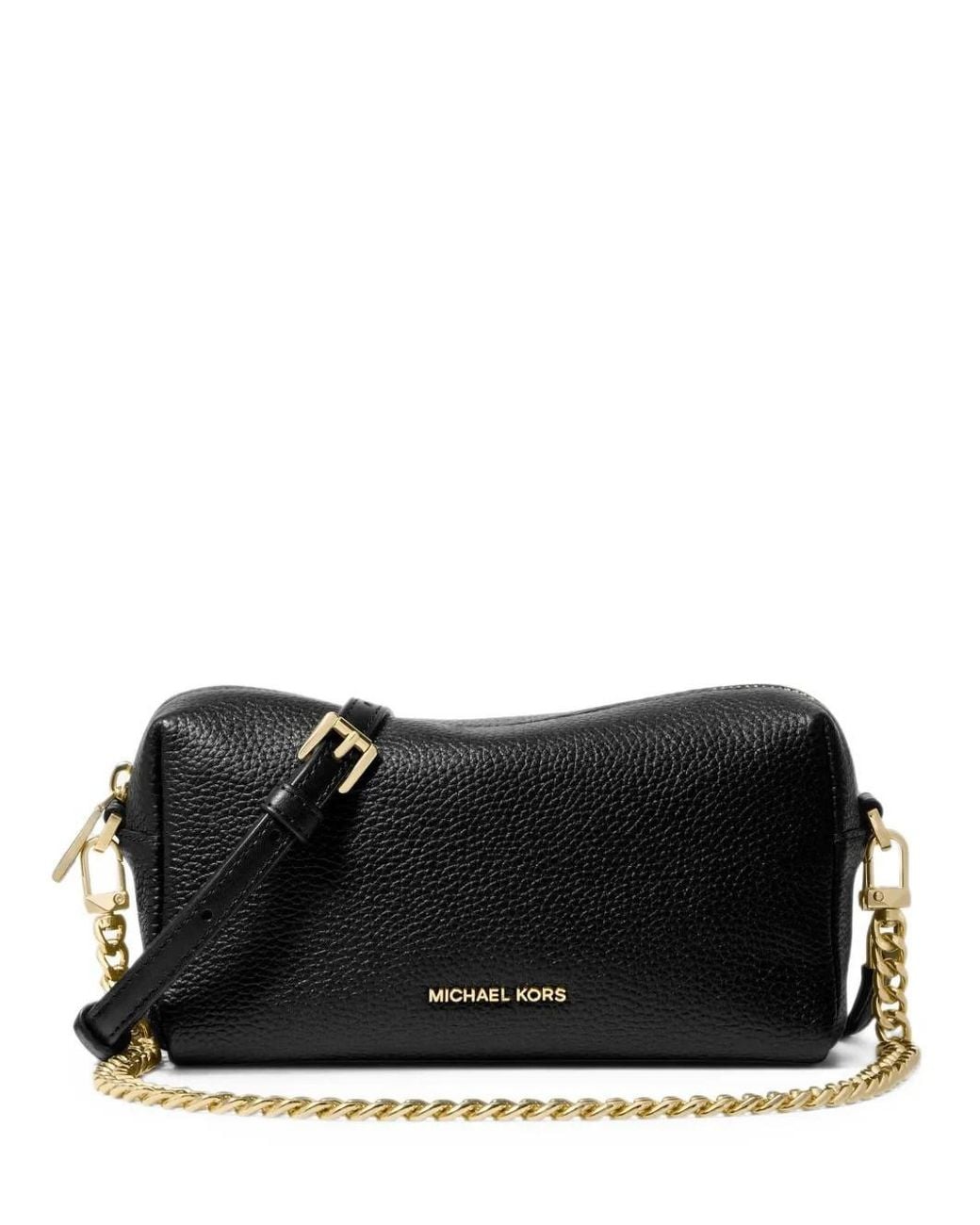 Michael Kors Black Bryant Small Pebbled Leather Crossbody Bag