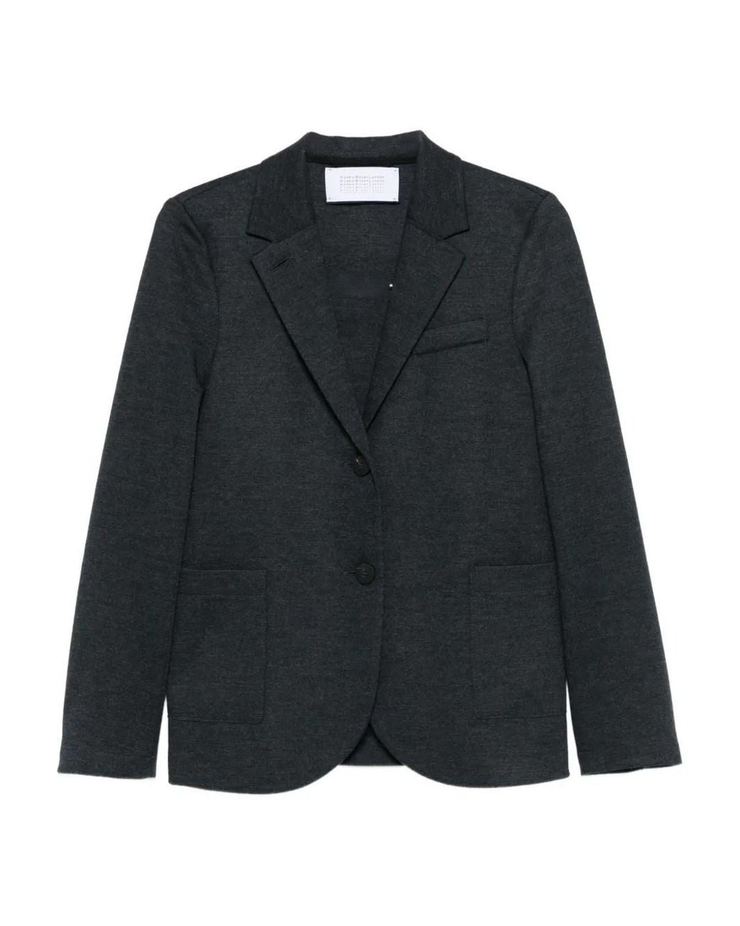 Harris Wharf London Black One Breasted Jacket