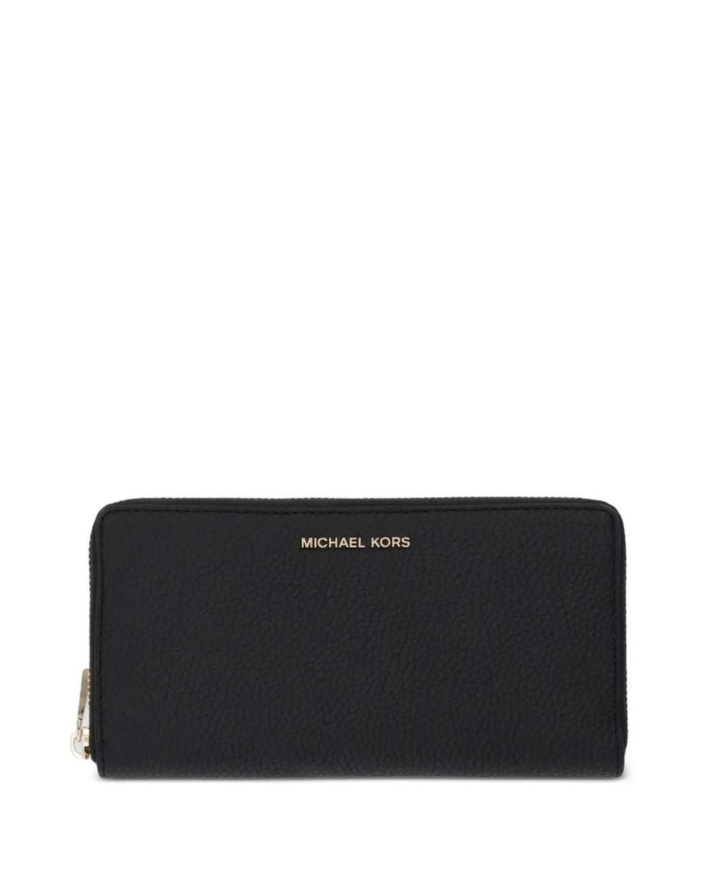 Michael Kors Black Jet Set Largge Slim Continental Wallet