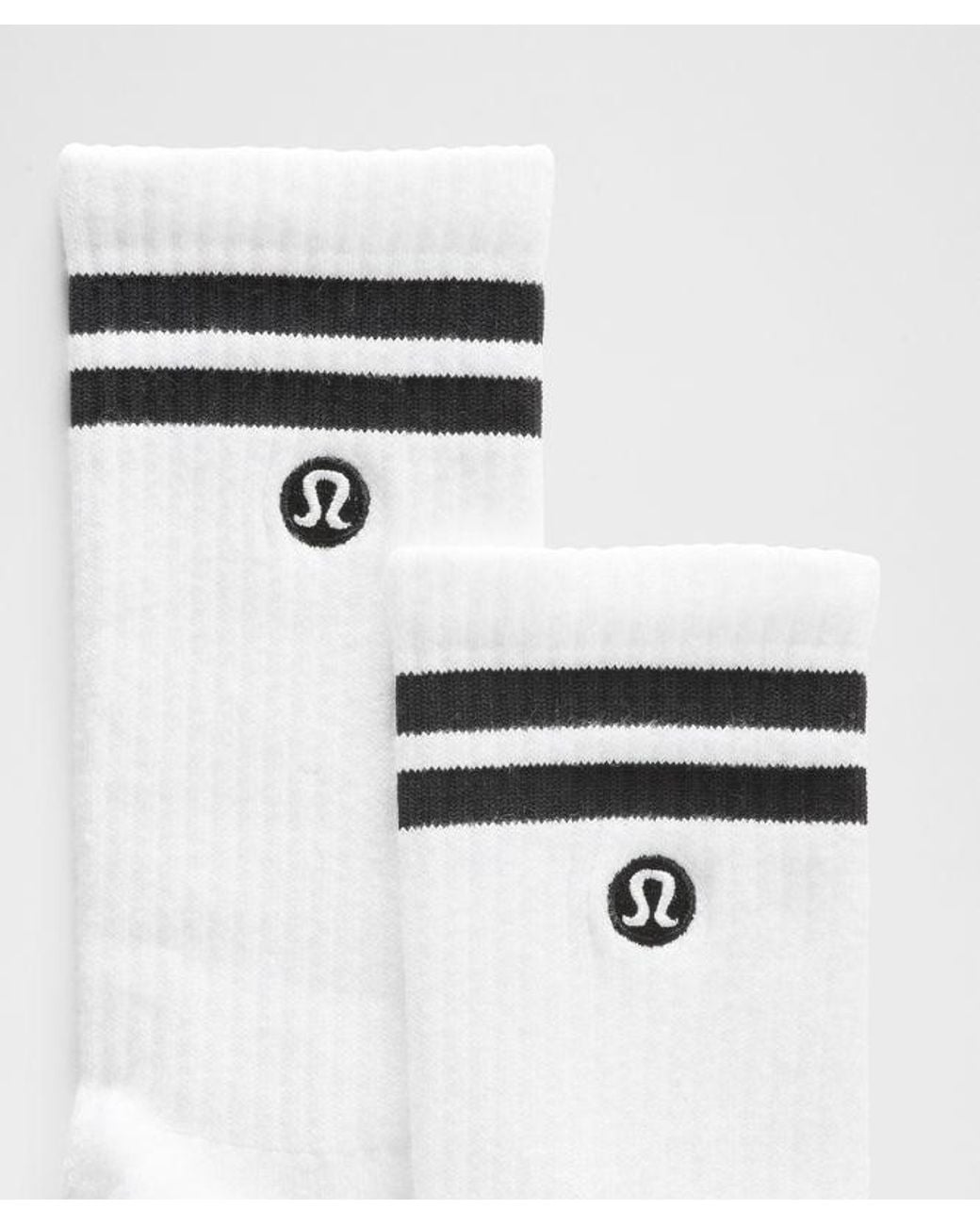 lululemon athletica White Daily Essential Crew Socks