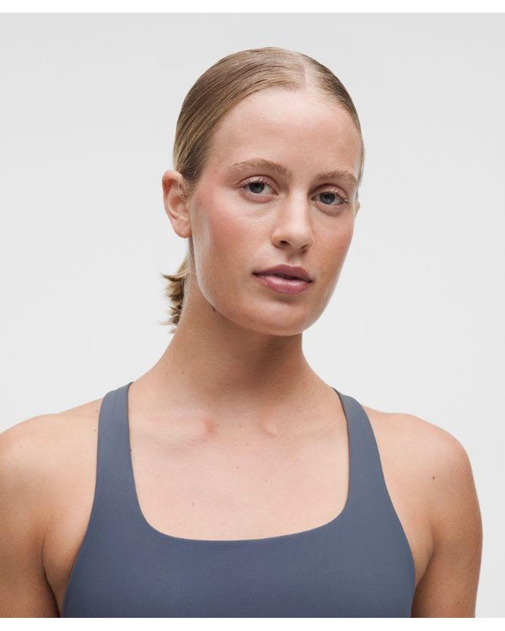 lululemon athletica Blue – All-Time Hero Sports Bra Medium Support, B/C Cup – – Size Large