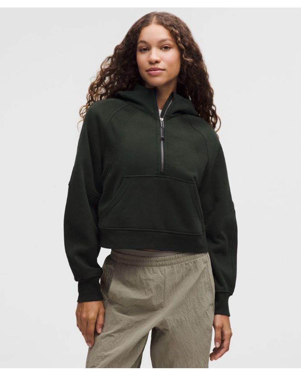 lululemon athletica Black – Scuba Oversized Half-Zip Hoodie – – Size Medium/Large