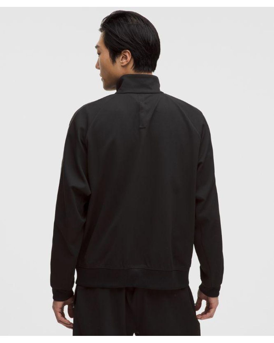 lululemon athletica Black Pique Relaxed-Fit Track Jacket for men