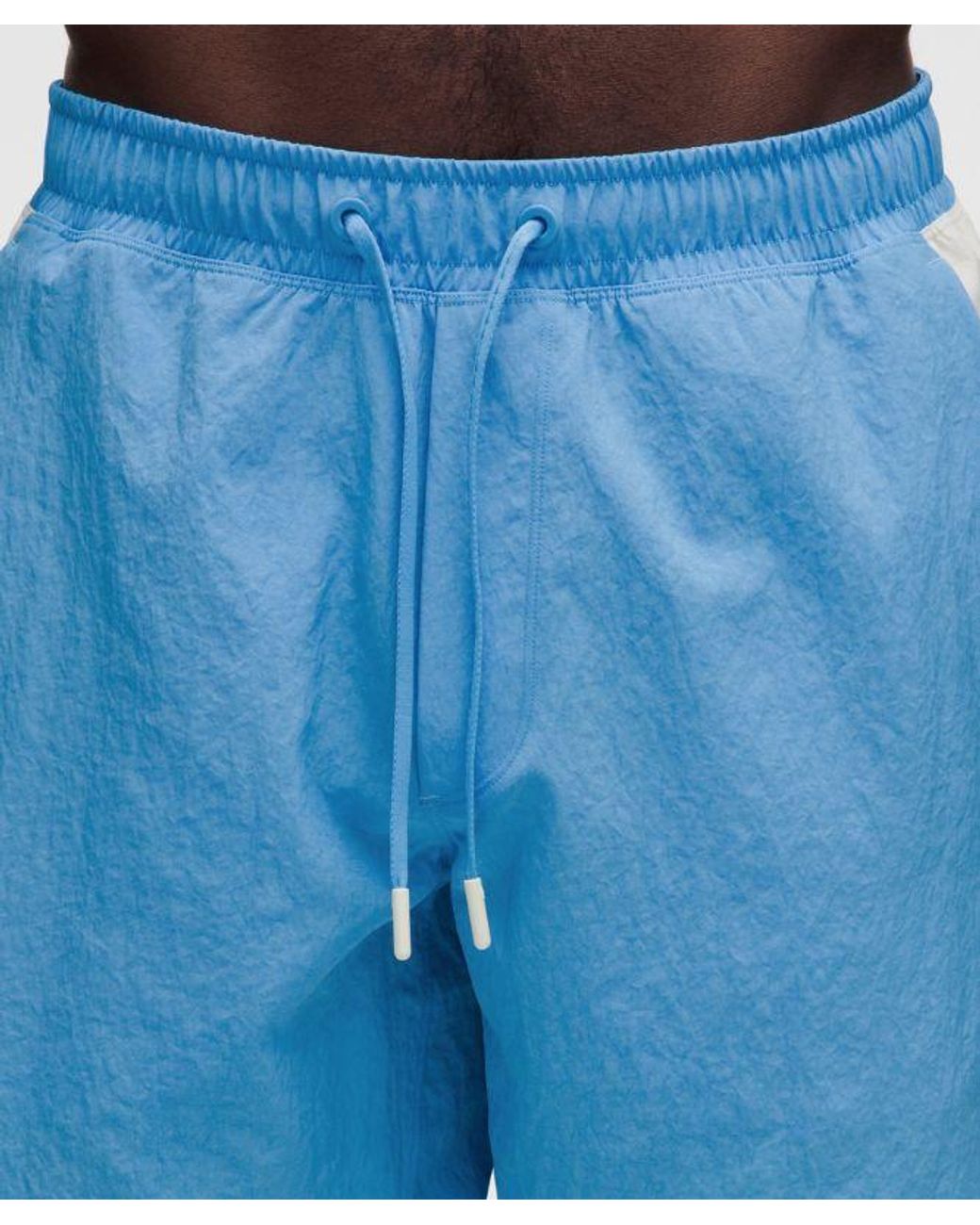 lululemon athletica Blue Crinkle Nylon Swim Short 7" for men
