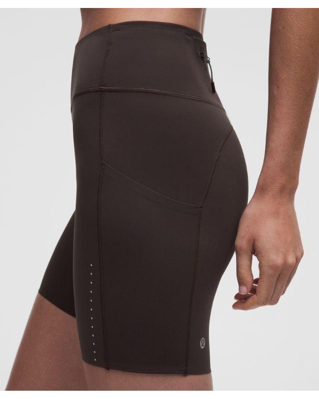 lululemon athletica Red – Fast And Free 6-Pocket High-Rise Shorts Design – 6" – – Size 18