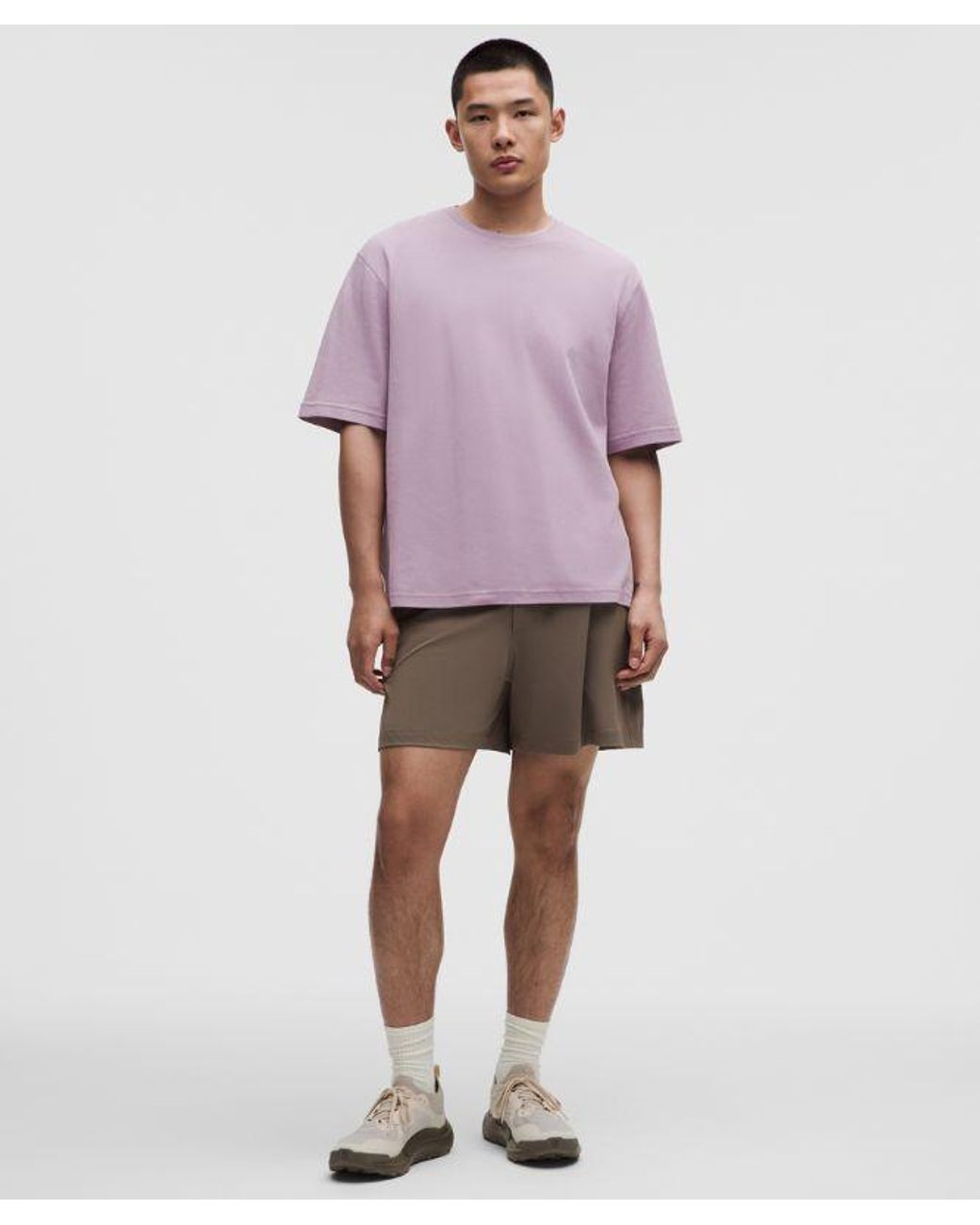 lululemon athletica Purple Pique Performer Relaxed T-Shirt for men