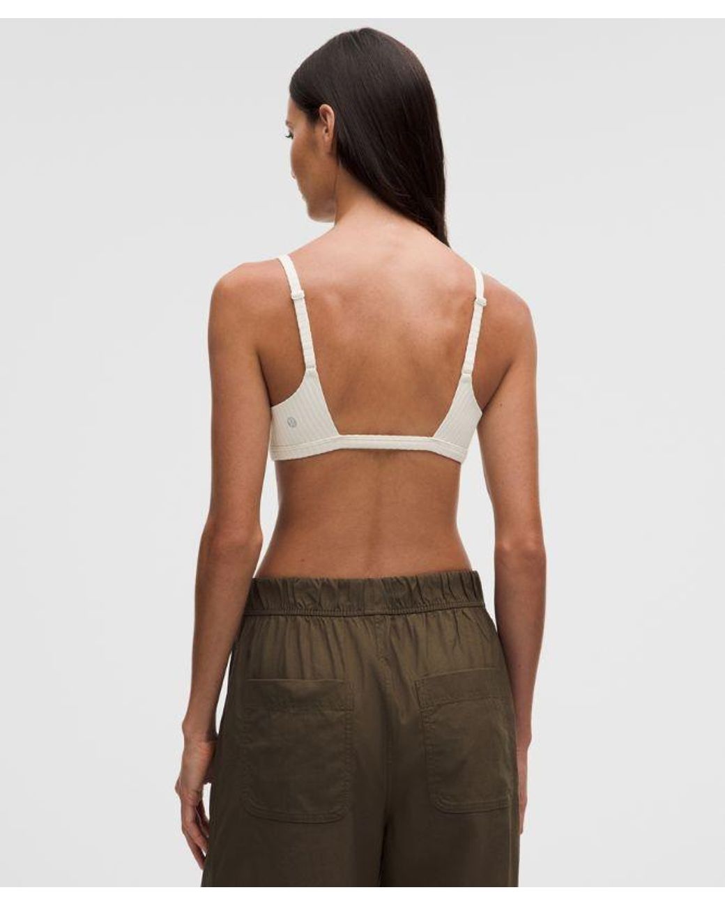 lululemon athletica Brown – Ribbed Cami-Strap Sports Bra Light Support, B/C Cup – –