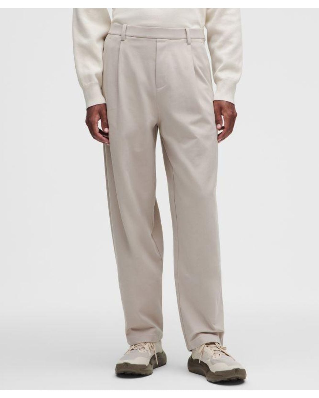 lululemon athletica Brown – Daydrift Relaxed-Fit Ponte Trousers Regular – Color Khaki – Size Large for men