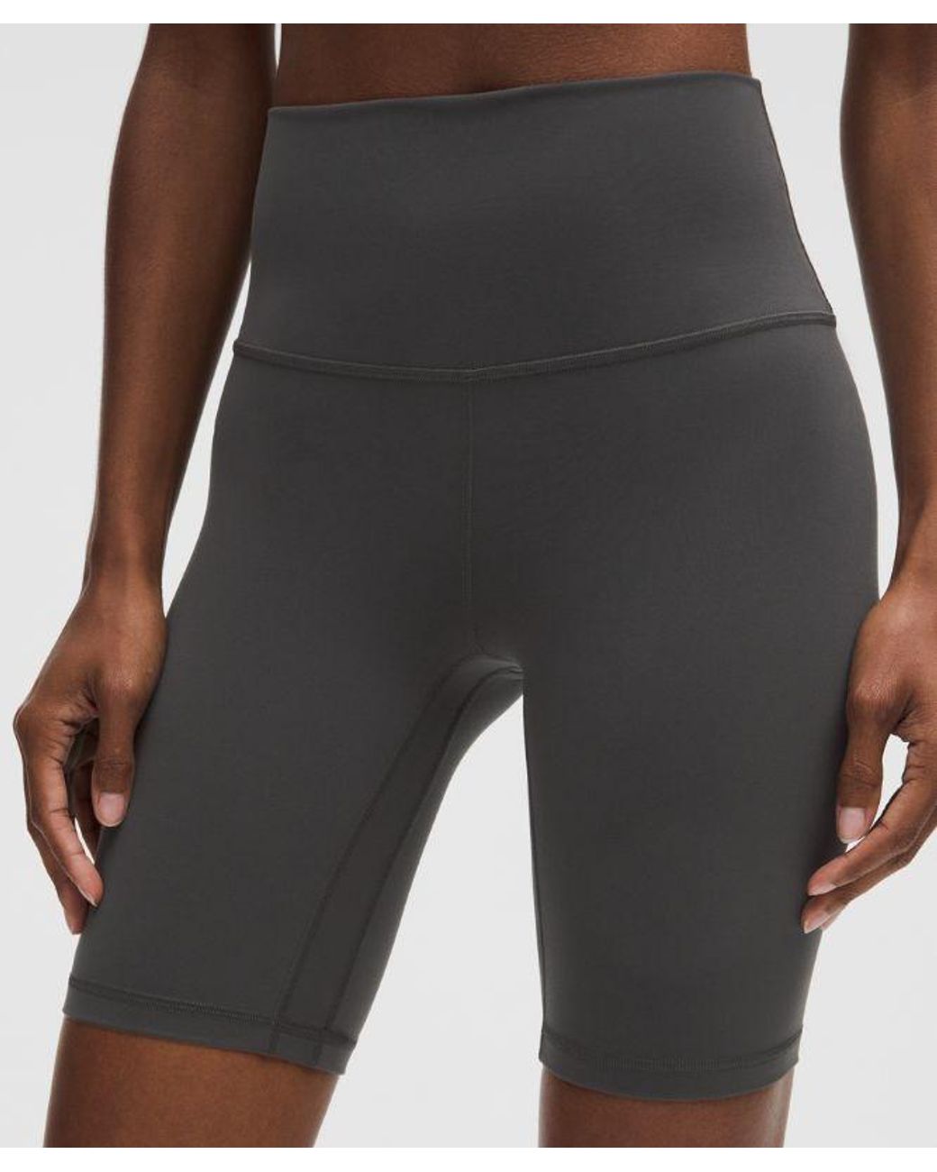 lululemon athletica Gray – Align High-Rise Shorts – 8" – – Size 8