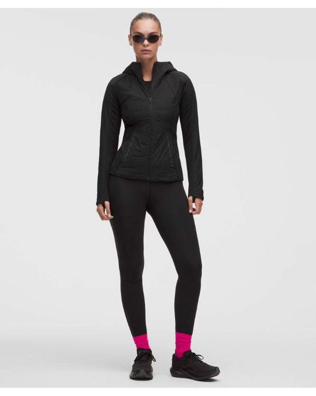 lululemon athletica Black Down For It All Running Jacket