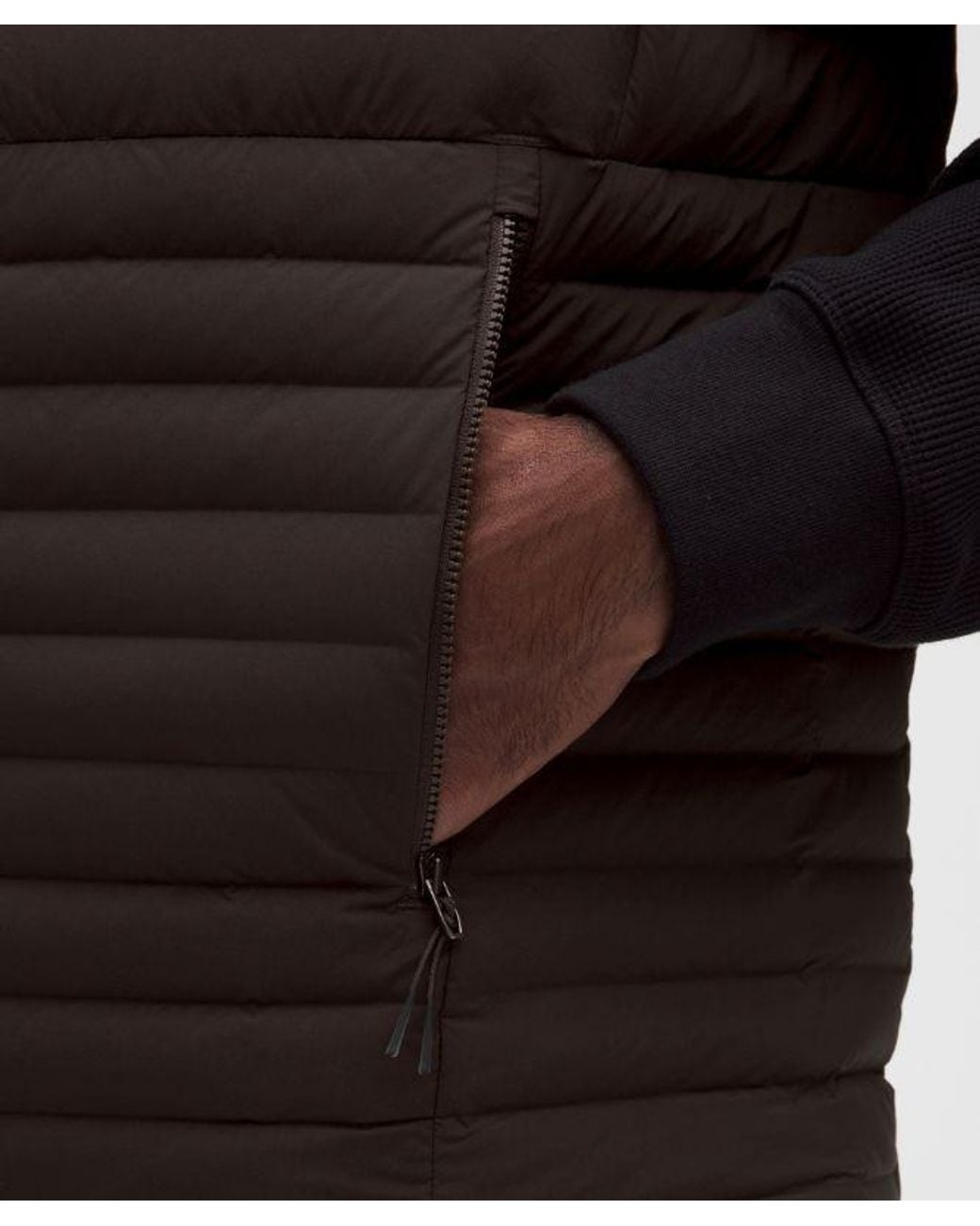 lululemon athletica Black Navigation Down Vest for men
