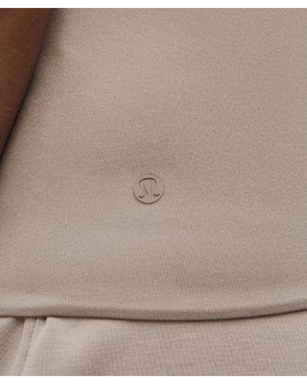 lululemon athletica Gray – Wundermost Ultra-Soft Nulu Hip-Length Crewneck Shirt – /Khaki – Size Small