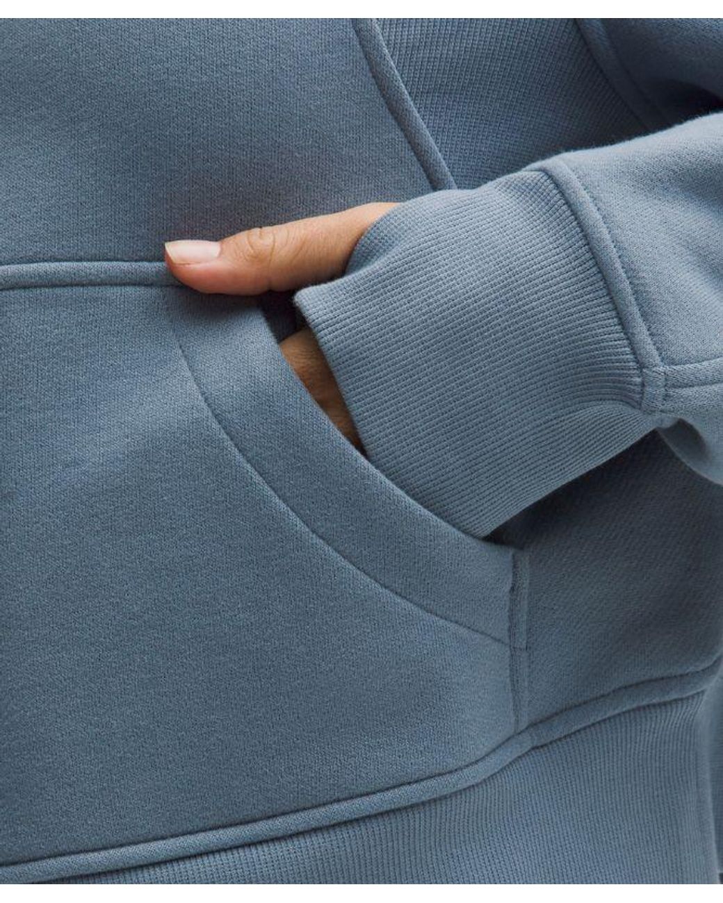 lululemon athletica Blue – Scuba Oversized Half-Zip Hoodie – – Size Medium/Large