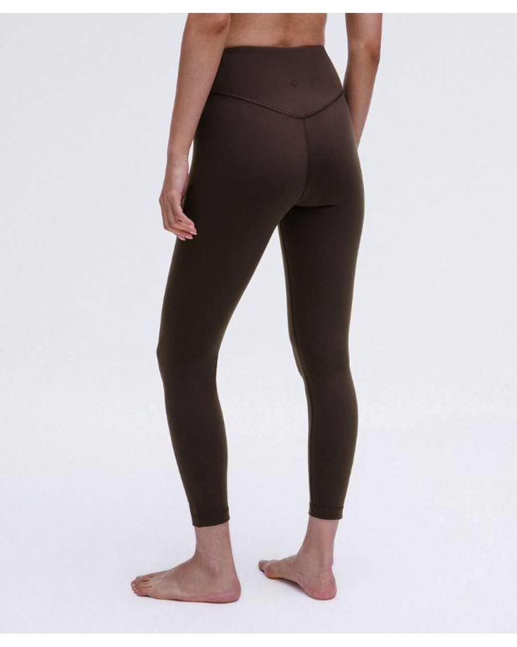 lululemon athletica Black Wunder Under Smoothcover High-rise Tight Leggings - 25" - Color Brown - Size 12