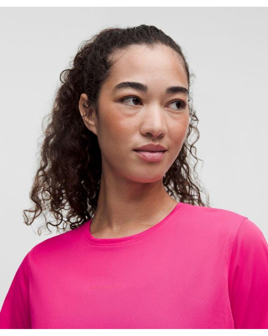 lululemon athletica Pink Fast And Free Short-Sleeve Shirt