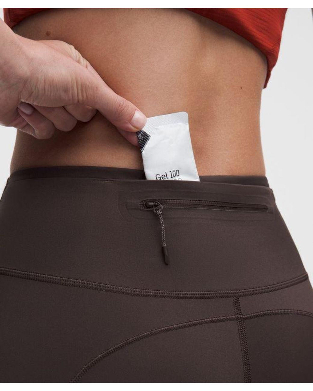 lululemon athletica Red – Fast And Free 6-Pocket High-Rise Shorts Design – 6" – – Size 18