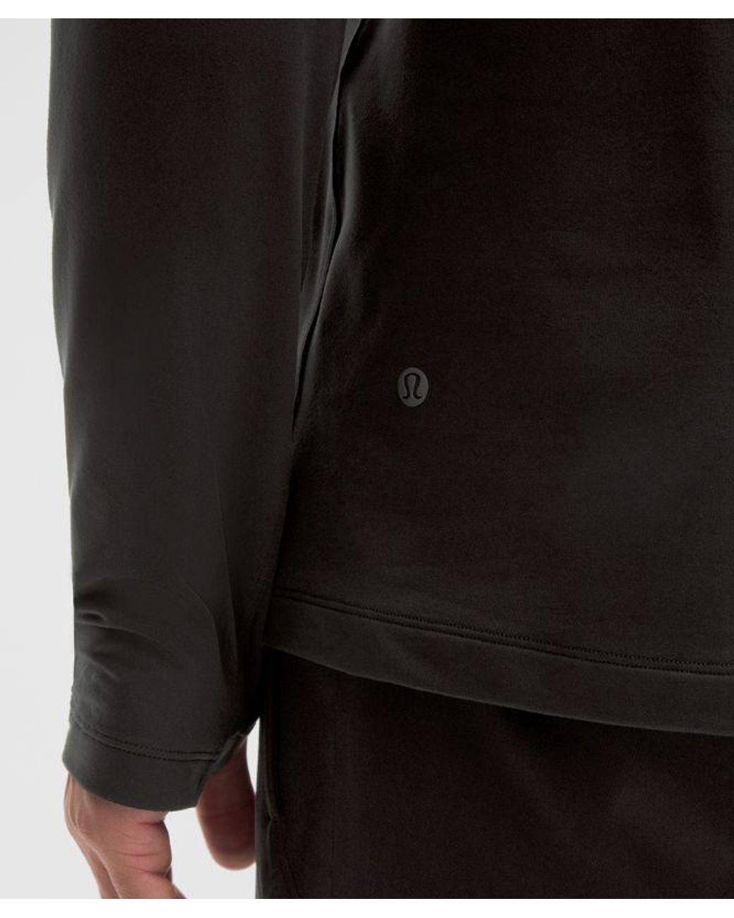 lululemon athletica Black – Rulu Crewneck Long-Sleeve Shirt – – Size Large for men