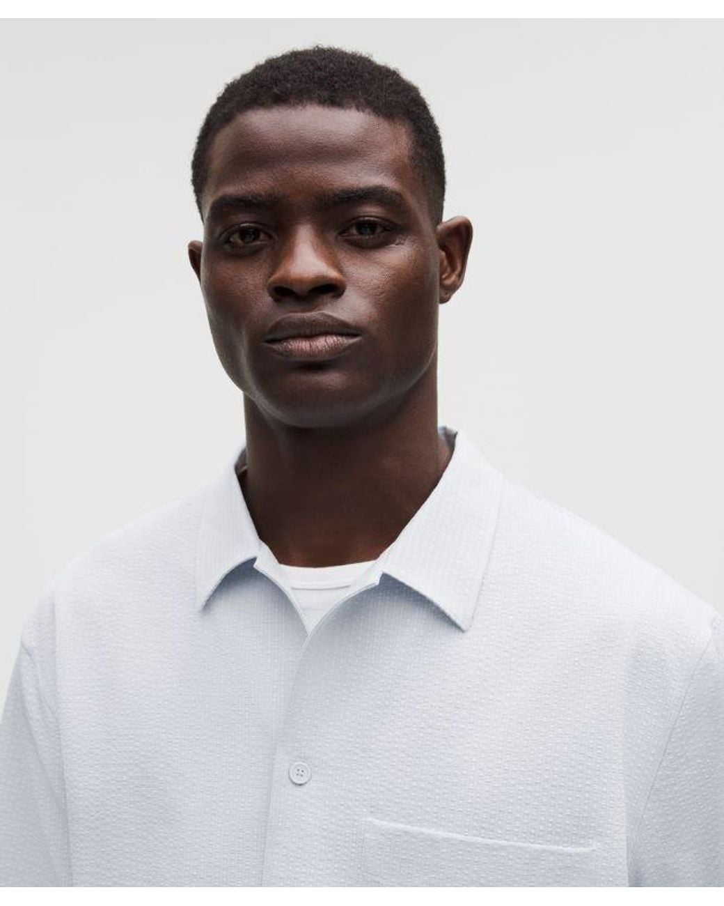 lululemon athletica White Airing Easy Camp-Collar Shirt for men