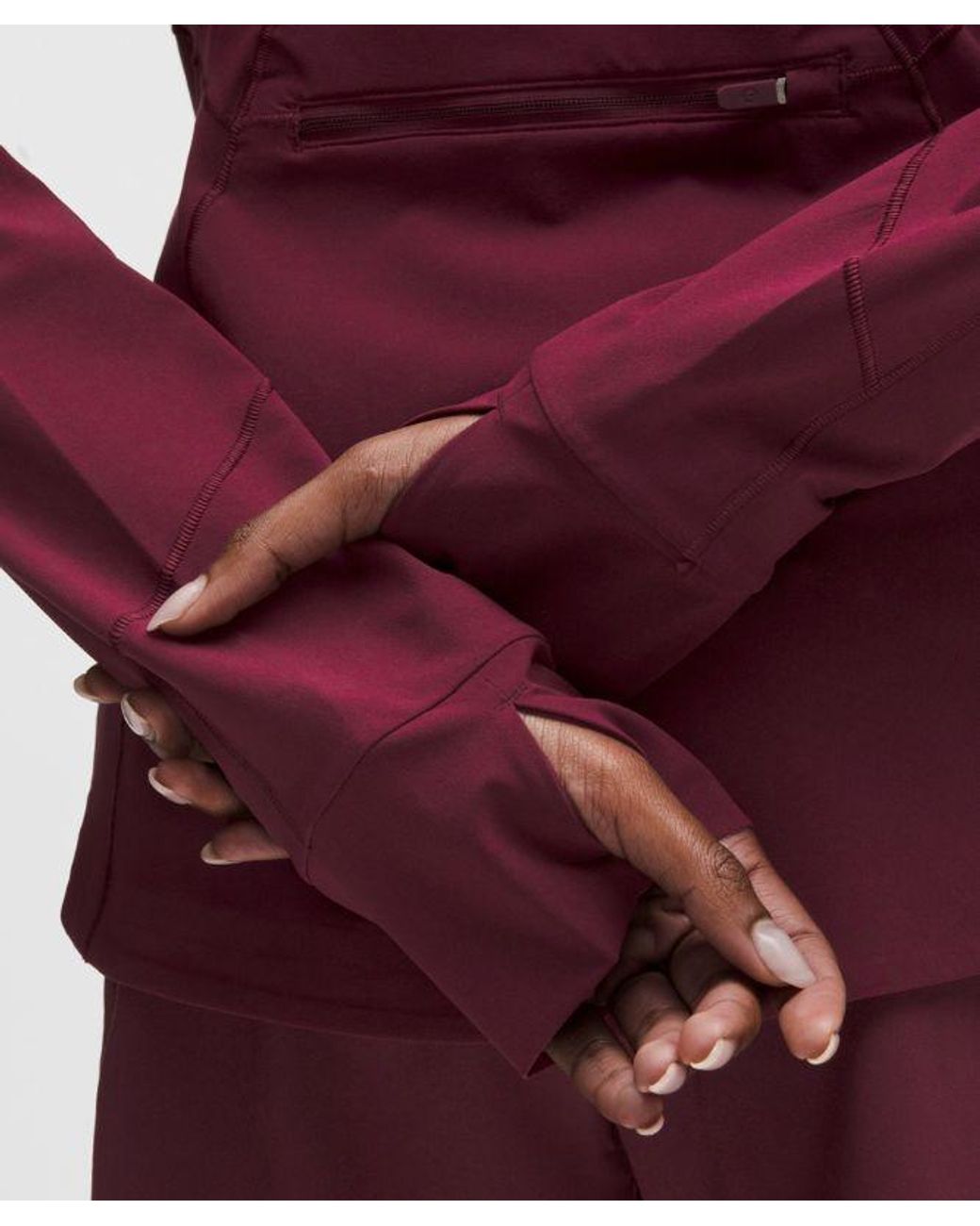 lululemon athletica Red – Mist Over Windbreaker Jacket – Color Burgundy/ – Size 8
