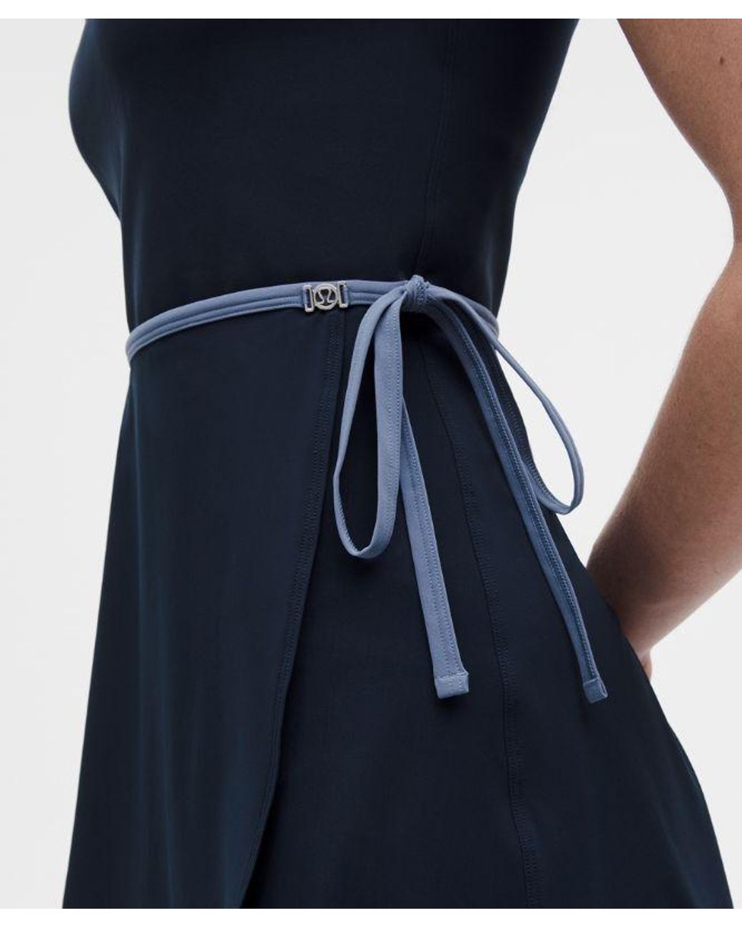lululemon athletica Blue Wrap-Front Tennis Dress
