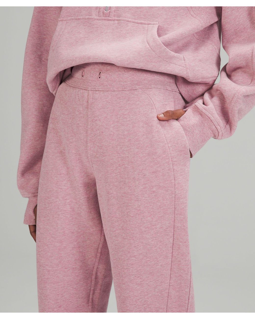pink mist is everything 💗 scuba oversized 1/2 zip, hold tight tank & scuba  high rise joggers : r/lululemon