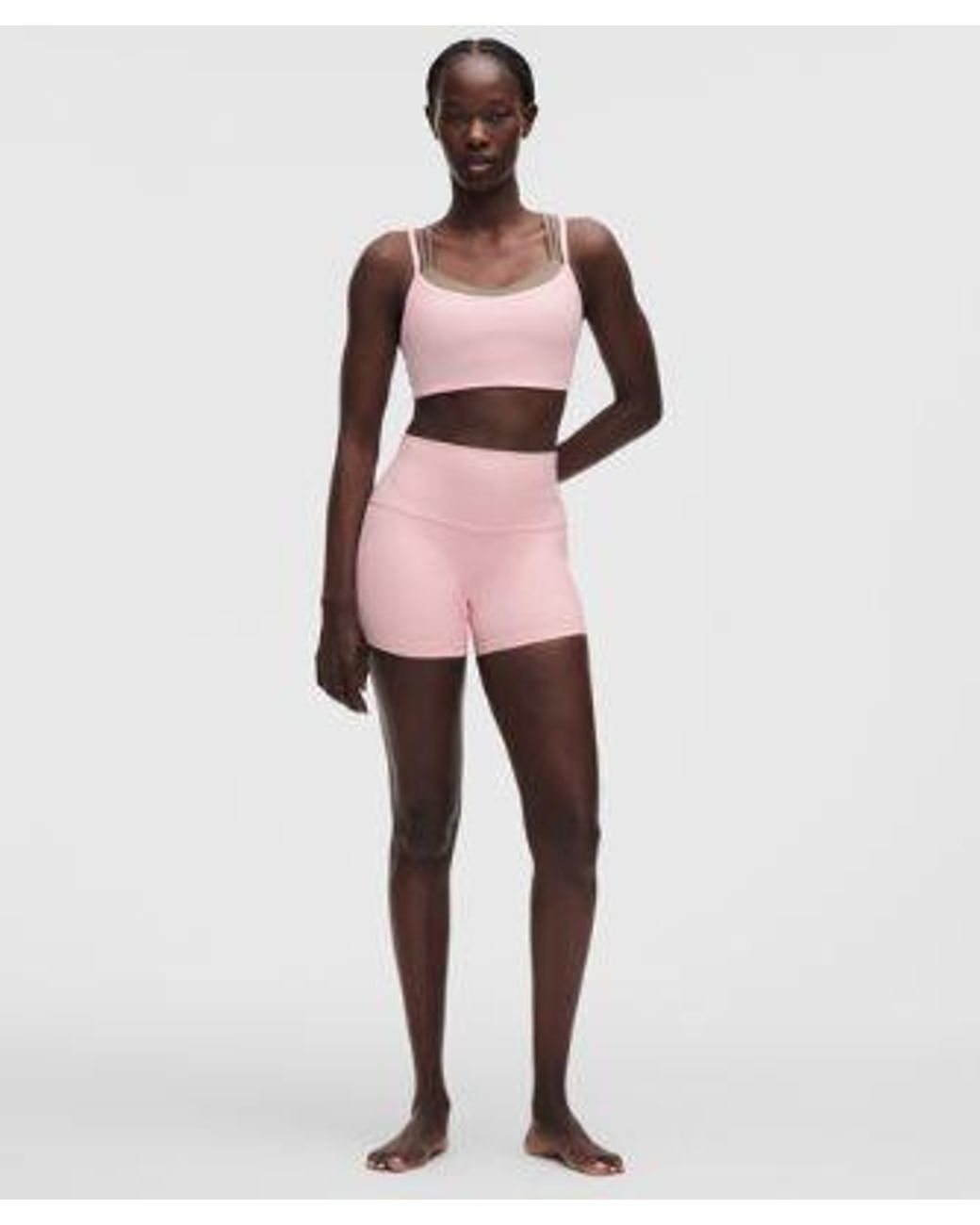 lululemon athletica Pink – Flow Y Sports Bra Light Support, A/B Cup Evolve – – Size Large