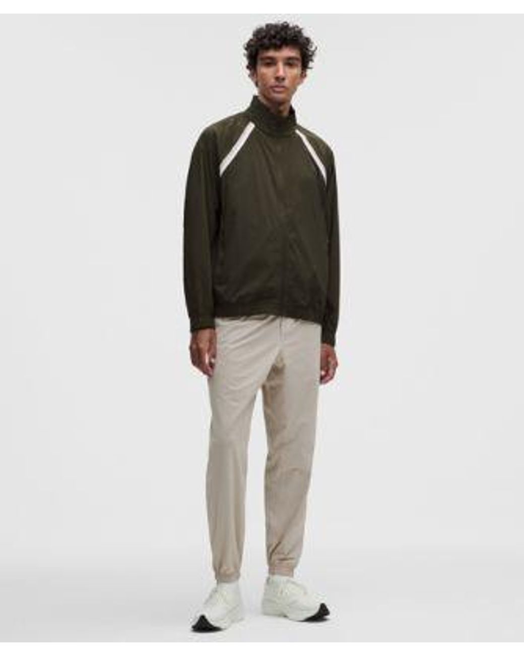 lululemon athletica Green – Pace Breaker Track Jacket Glyde – /Khaki – Size Large for men