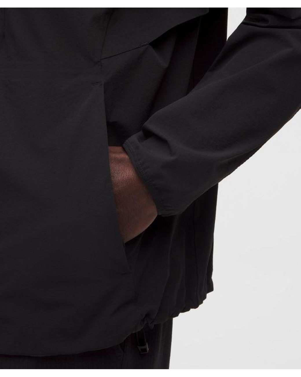 lululemon athletica Black Sojourn Windbreaker Jacket for men
