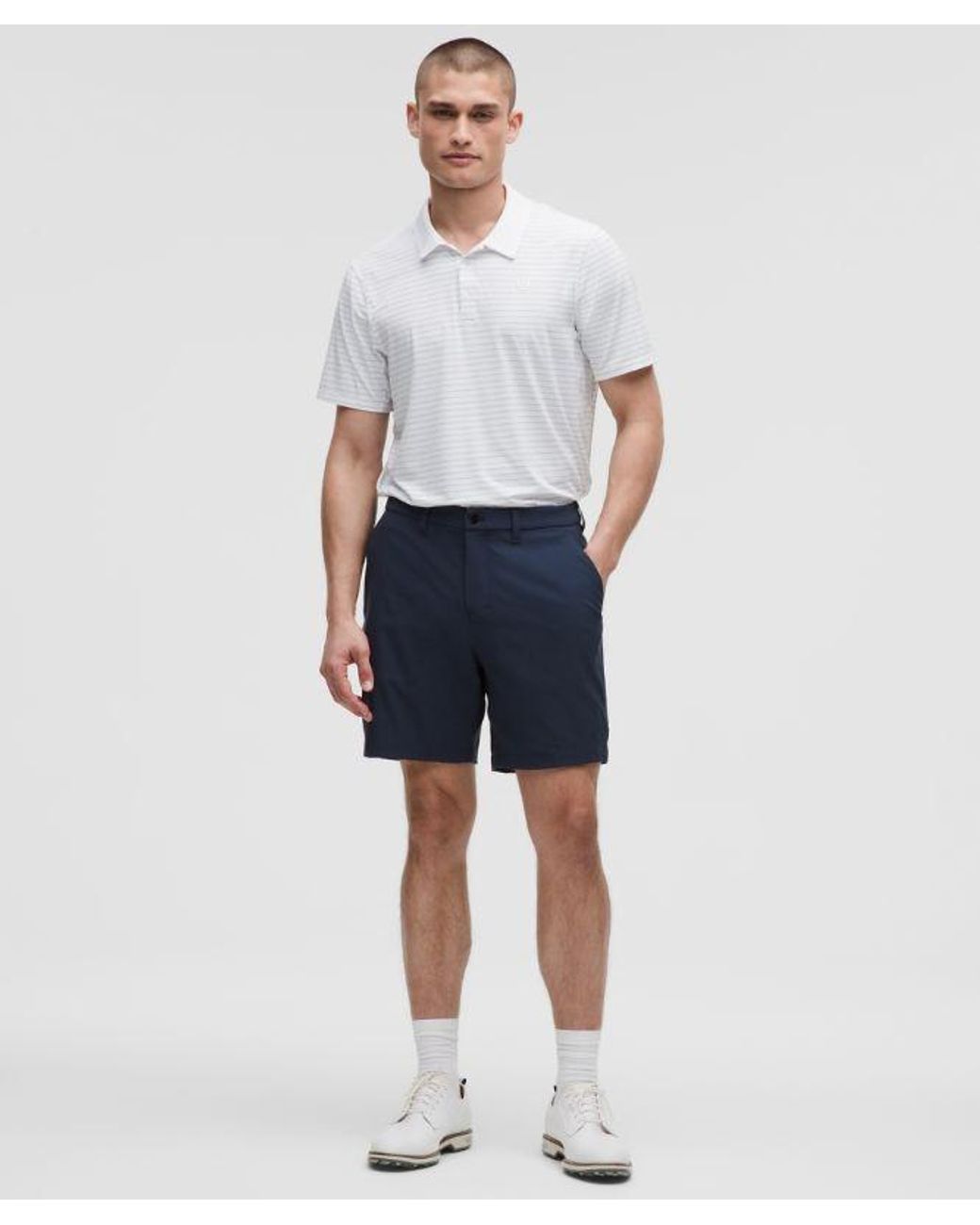 lululemon athletica White – Logo Sport Polo Short-Sleeve Fit – – Size Small for men