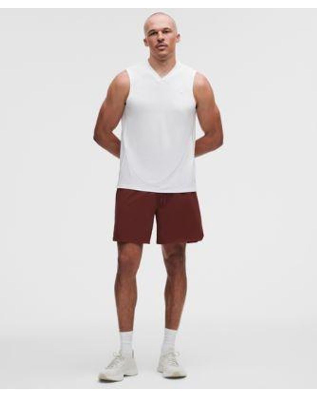 lululemon athletica Multicolor – Textured Swift Tennis Shorts – 7" – /Burgundy – Size Large for men