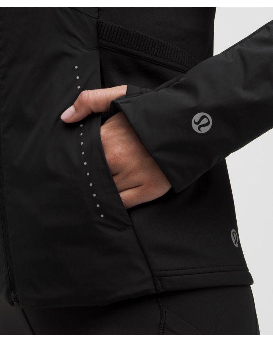 lululemon athletica Black Down For It All Running Jacket