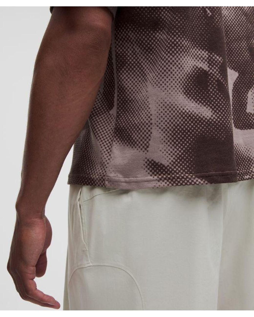 lululemon athletica Brown – Relaxed Printed T-Shirt Slnsh Collection – – Size Large for men