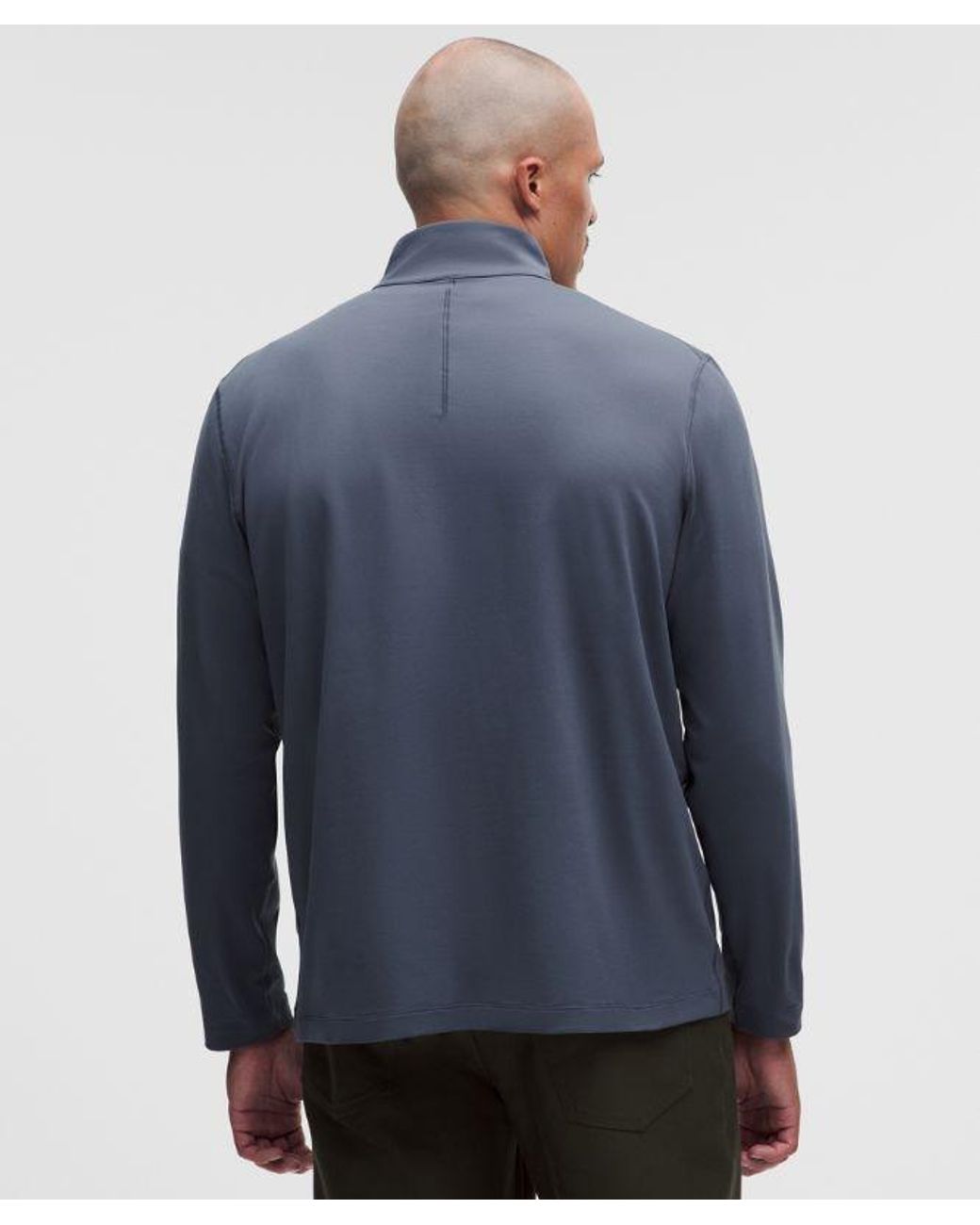 lululemon athletica Blue – Soft Jersey Half Zip Long-Sleeve Top – – Size Large for men