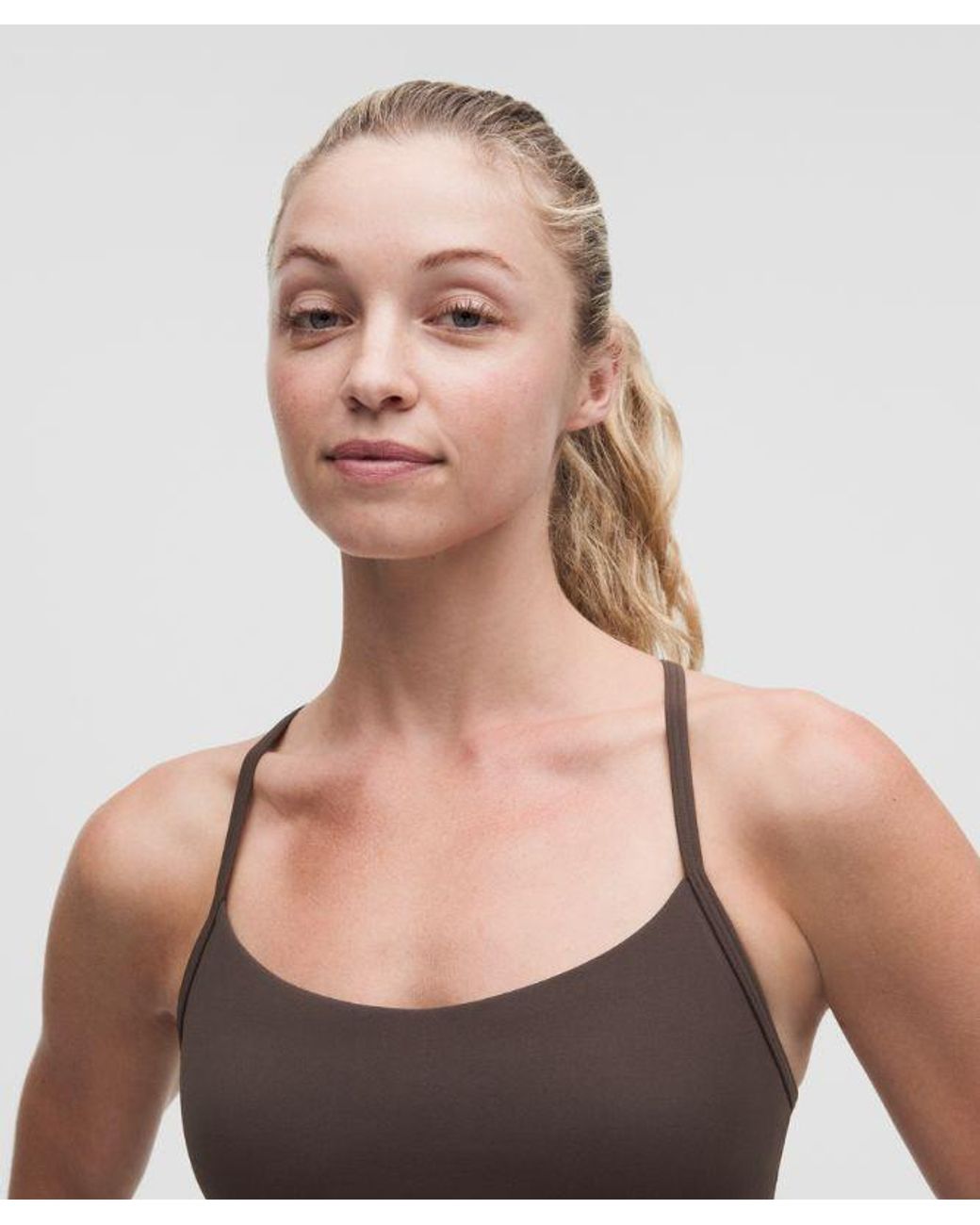 lululemon athletica Blue – Flow Y Sports Bra Light Support, A/B Cup Design – – Size Large