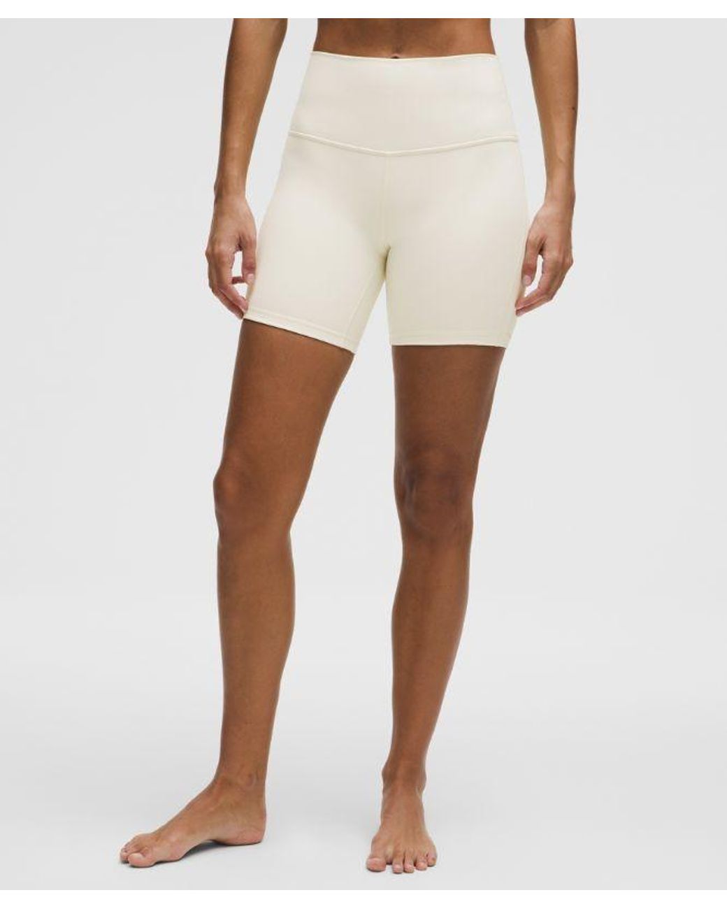 lululemon athletica White – Align High-Rise Shorts – 6" – – Size 4