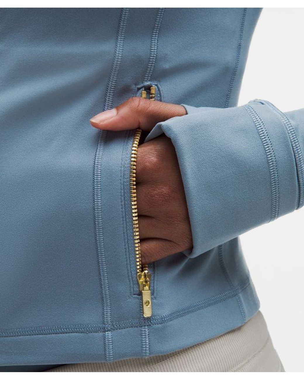 lululemon athletica Blue – Define Cropped Jacket Nulu – – Size 8