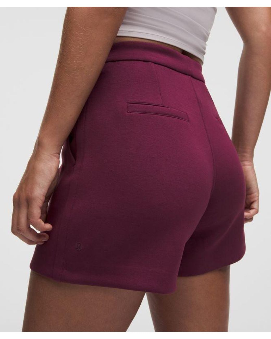 lululemon athletica Red Smooth Spacer High-Rise Short 5"