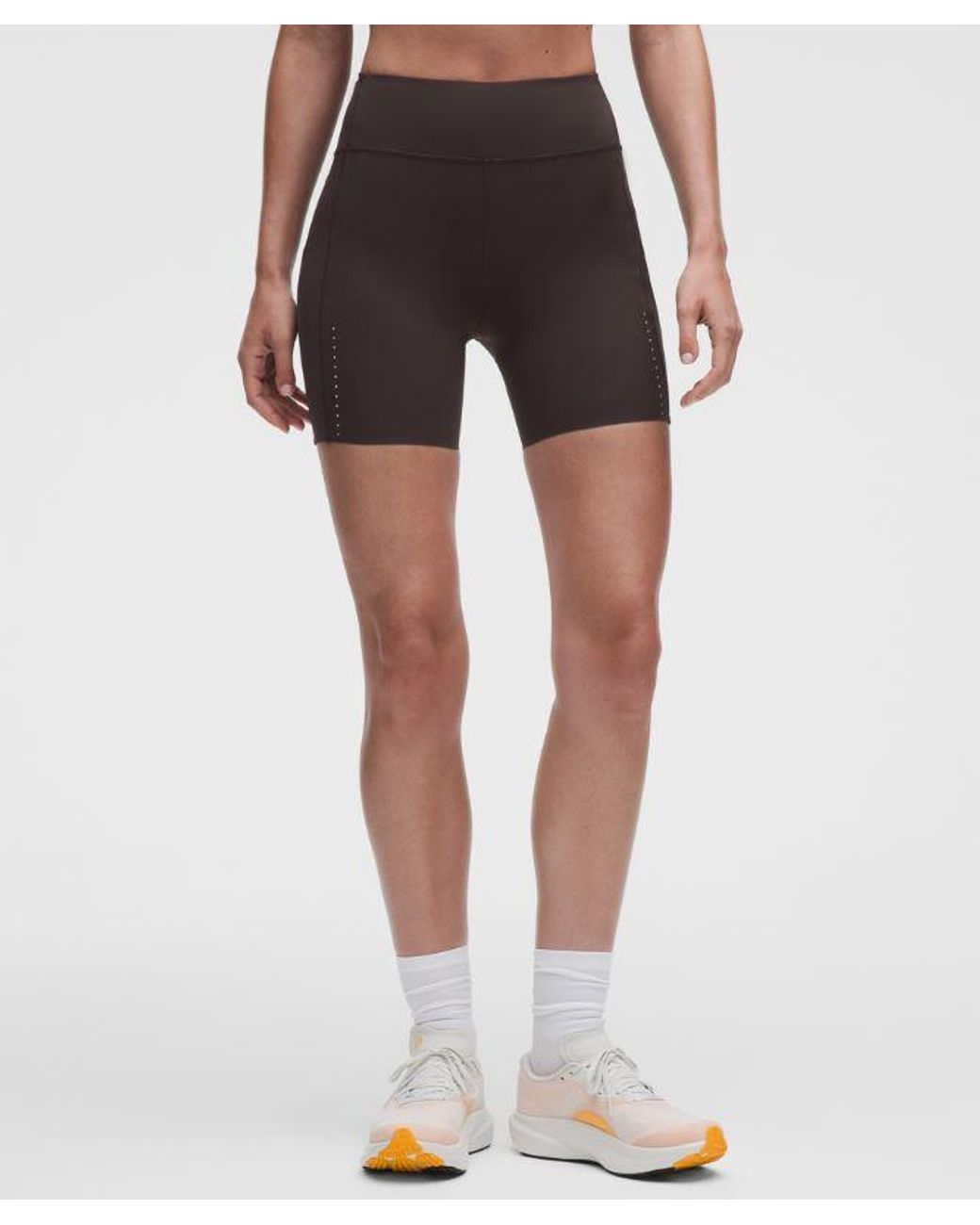 lululemon athletica Red – Fast And Free 6-Pocket High-Rise Shorts Design – 6" – – Size 18