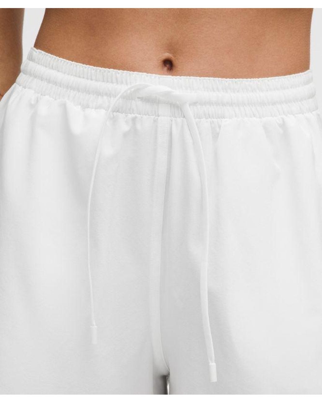 lululemon athletica White Pace Rival High-Rise Short 3"