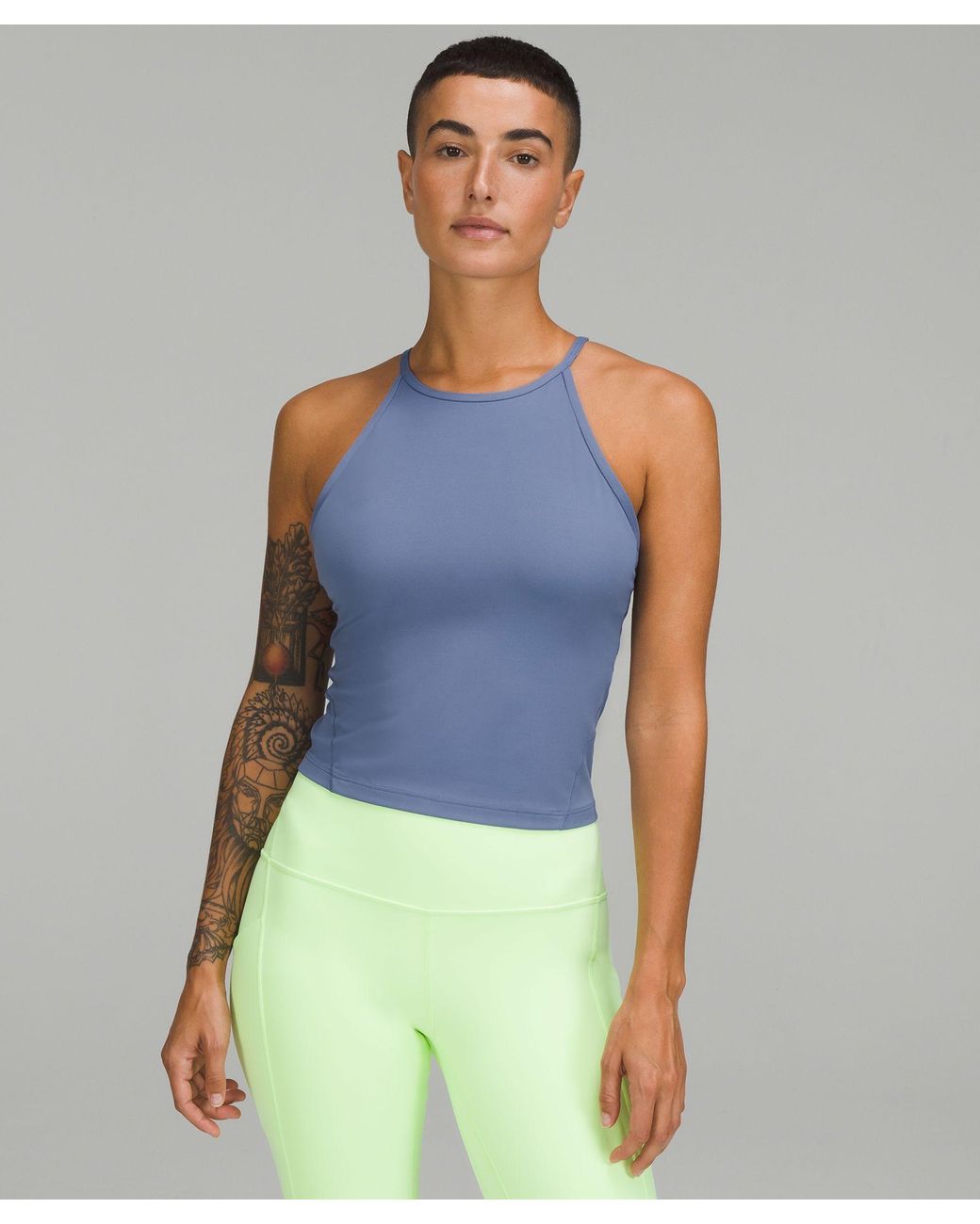 High-Neck Crop Top Yoga Tank Top • Value Yoga