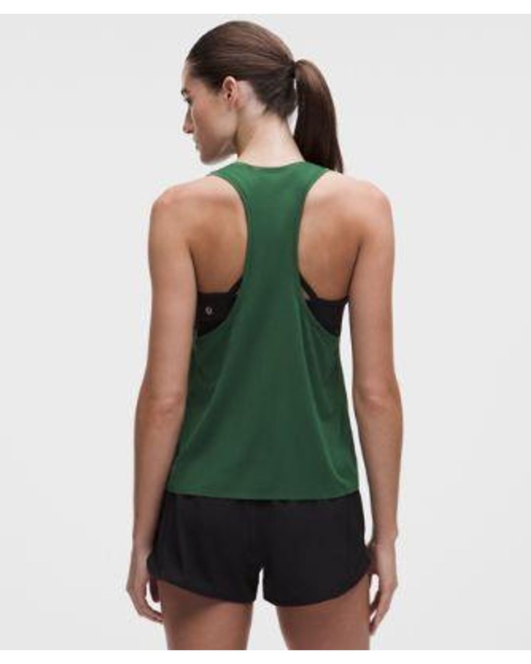lululemon athletica Green – Fast And Free Singlet – – Size Medium