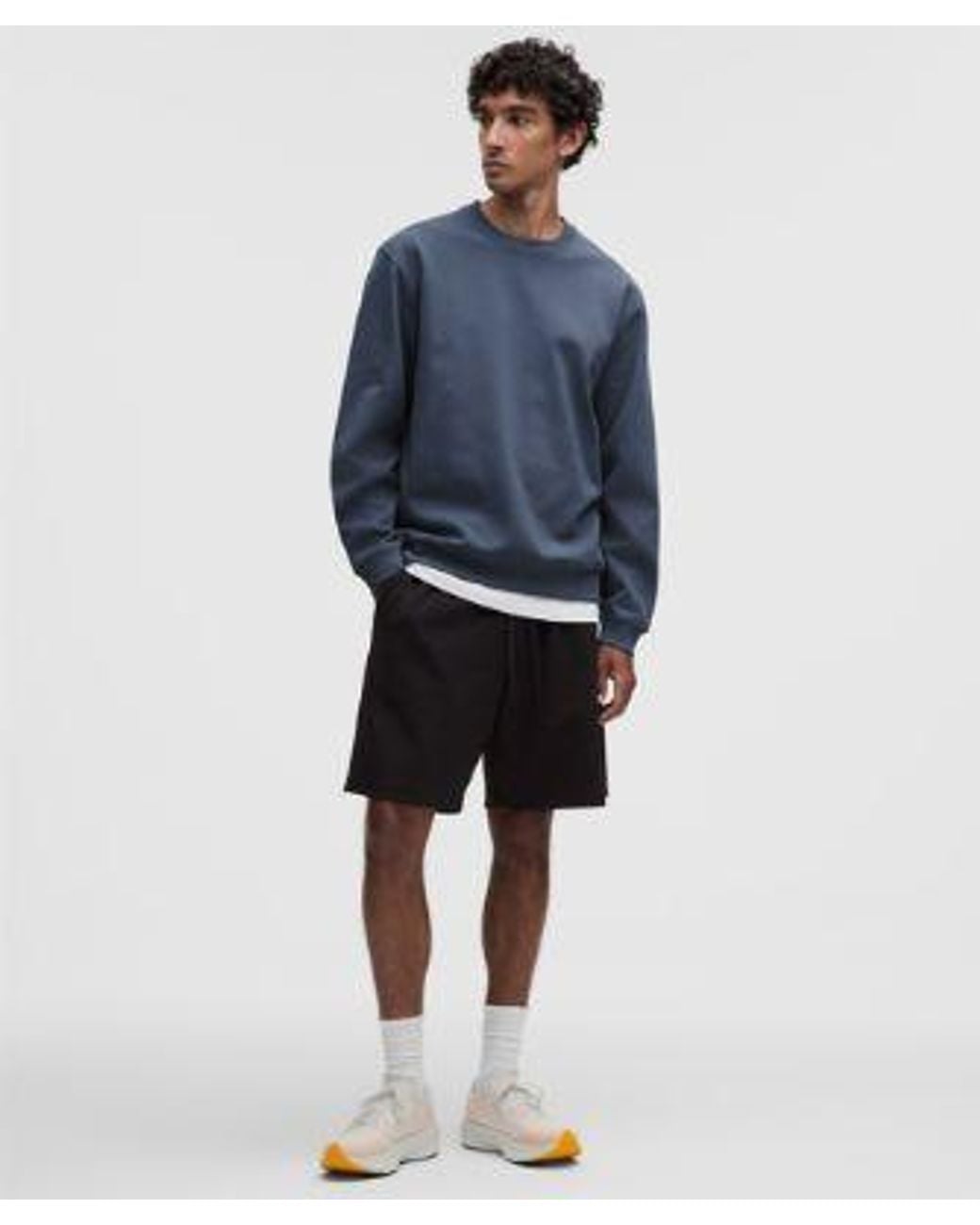 lululemon athletica Blue – Grand Standard Long-Sleeve Crew Sweatshirt – – Size Large for men