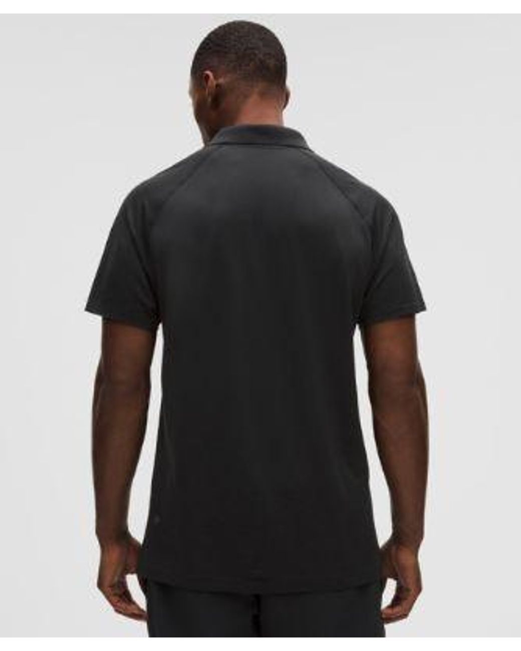 lululemon athletica Black Metal Vent Tech Polo Shirt for men