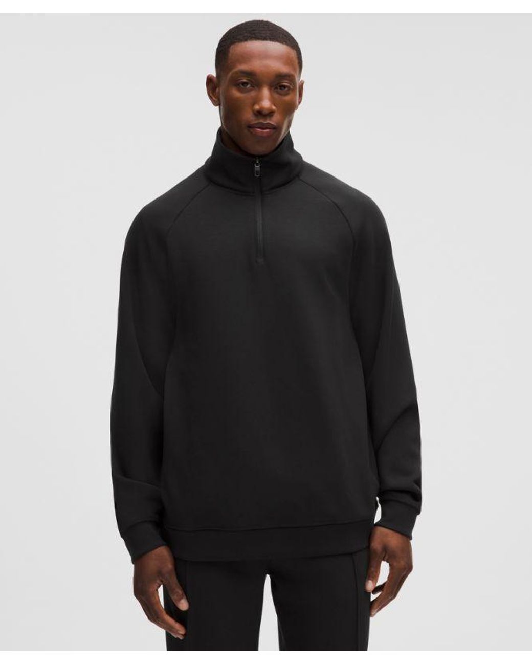 lululemon athletica Black – Smooth Spacer Quarter Zip – – for men