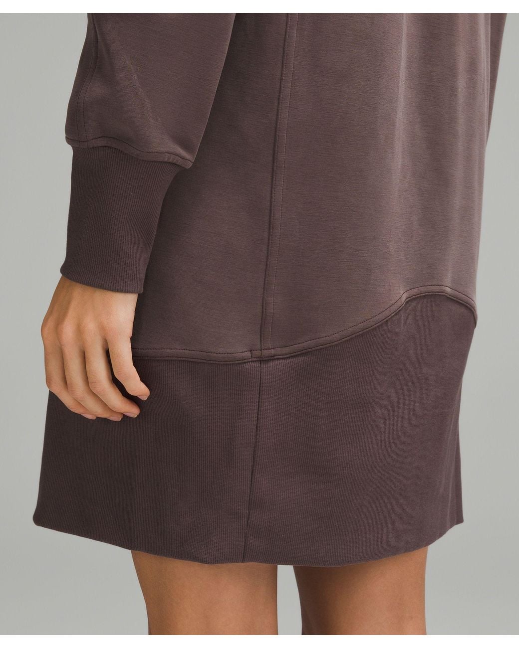 lululemon Softstreme Long-Sleeve Half-Zip Dress in Brown | Lyst