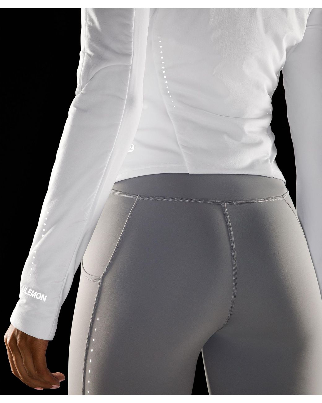 Tightest Stuff HR Tight 25 in Plumful (12) and Ventilate Jacket in  White/white (12). Love this set😍 : r/lululemon