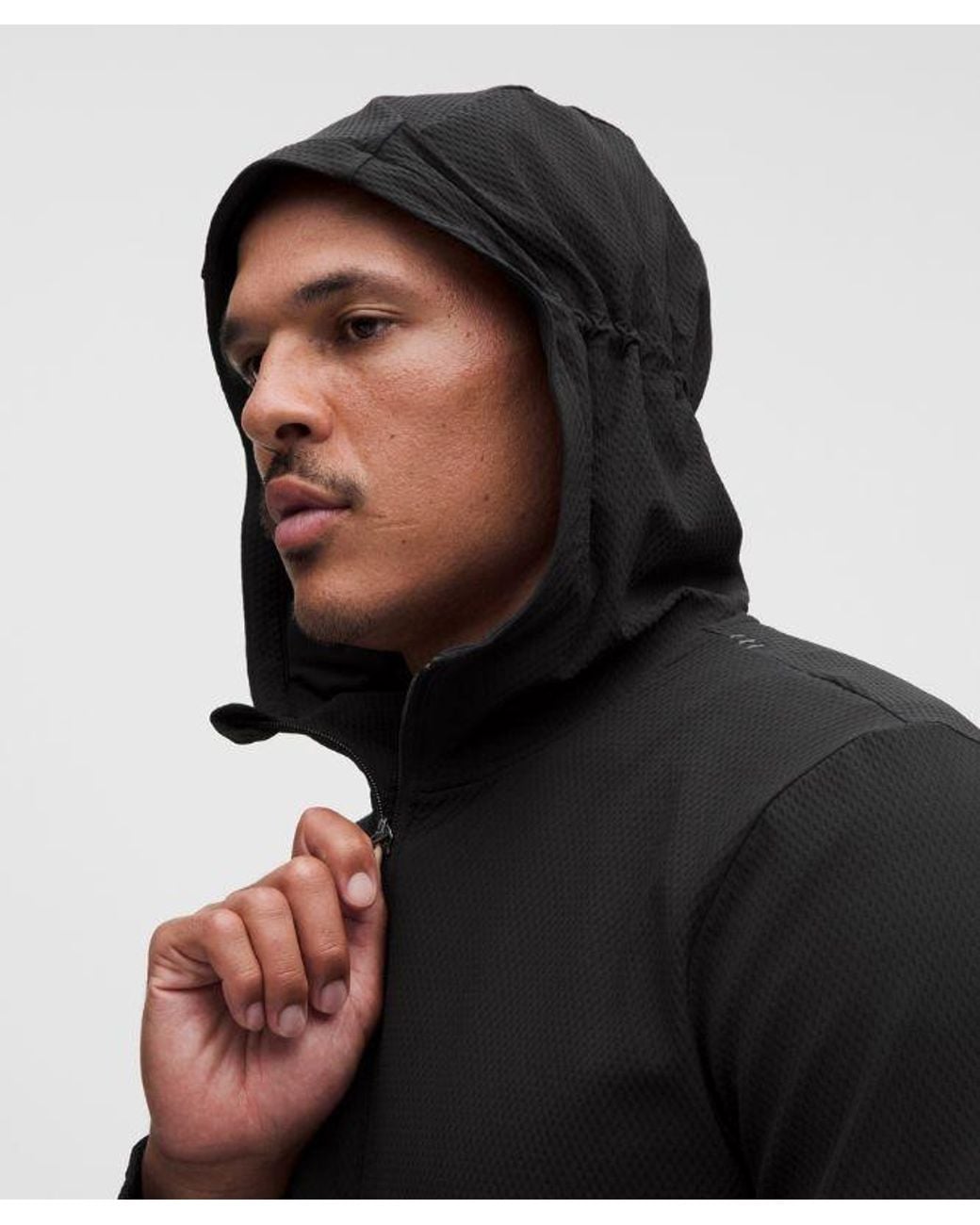 lululemon athletica Black – License To Train Textured Full Zip Jacket – – Size Large for men
