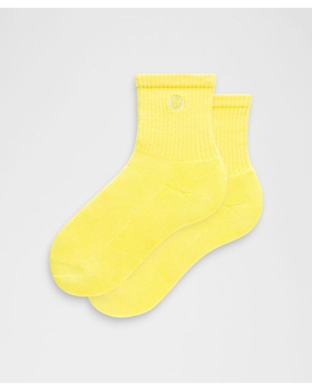 lululemon athletica Yellow – Daily Essential Quarter Socks – – Size Large