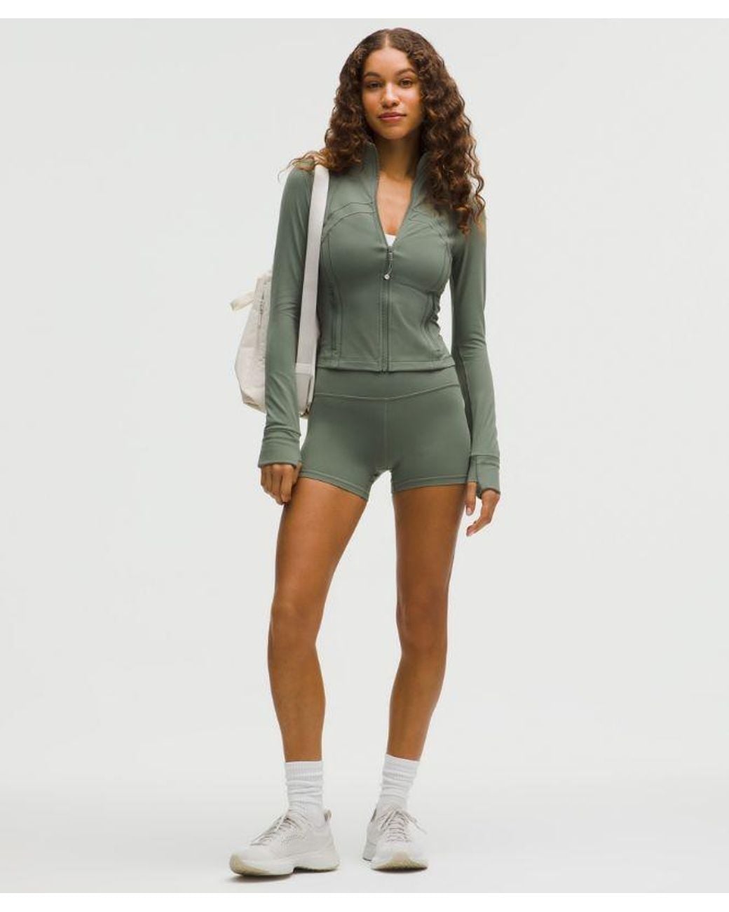 lululemon athletica Green – Define Cropped Jacket Nulu – /Pastel – Size 14